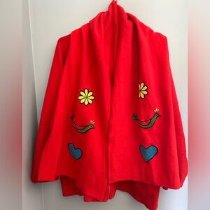 Lyse Spenard Vintage Sweater/Jacket & Scarf S